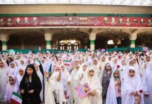 جشن تکلیف ۵ هزار نفری دختران سراسر کشور در حرم مطهر بانوی کرامت