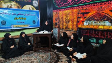 طرح آموزش همگاني نماز محلات در ساري برگزار شد