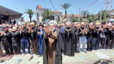 نماز ظهر عاشورا شهر رشت