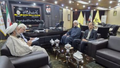 نشست مدیر ستاد اقامه نماز با سرپرست شعب بانک ملی استان البرز