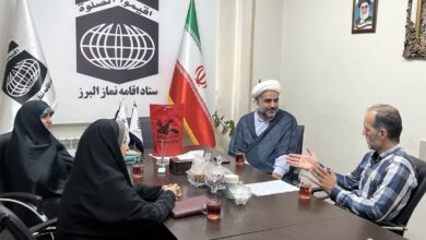 دیدار مدیرکل کانون پرورش فکری کودکان و نوجوانان استان البرز با مدیر ستاد اقامه نماز
