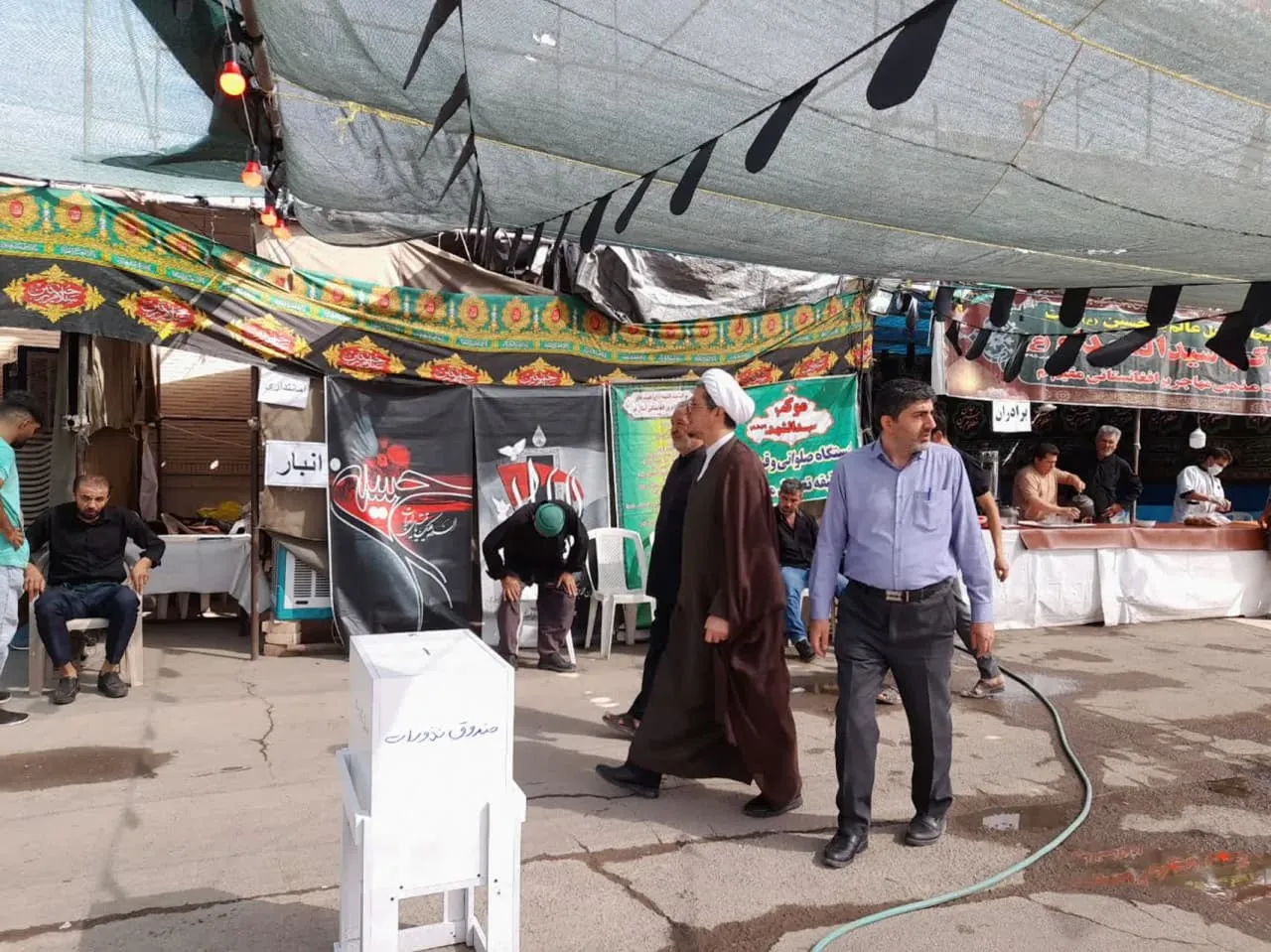 بازدید معاون استاندار و مدیر ستاد اقامه نماز قم از موکب های اربعین حسینی