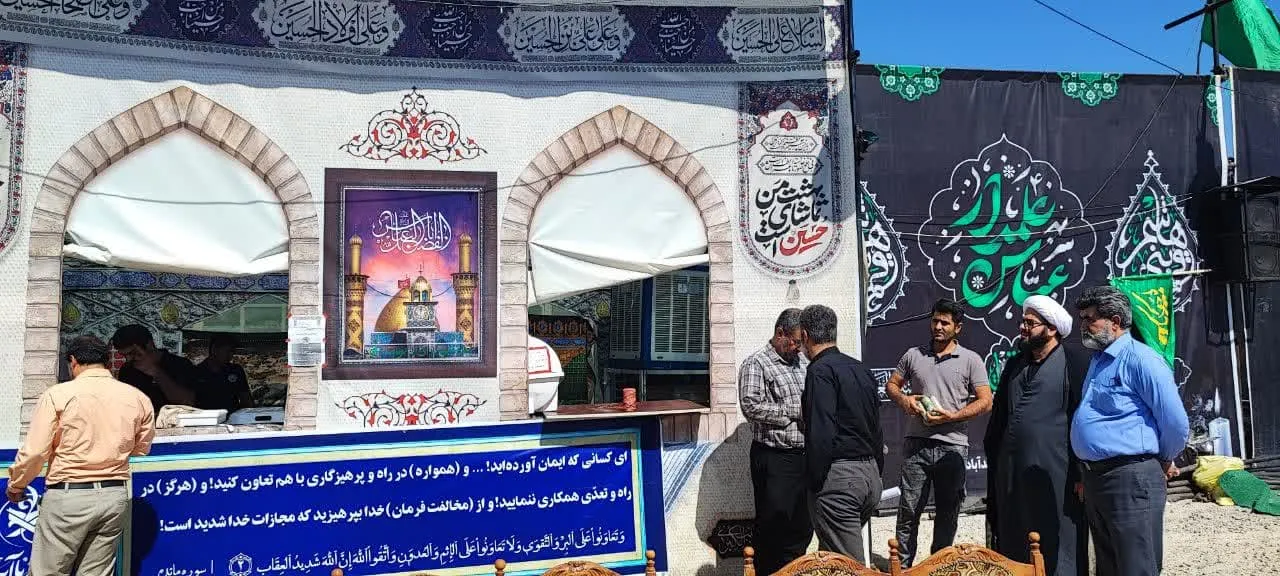 بازدید از موکب های بین راهی محور خروجی خرم آباد به خوزستان