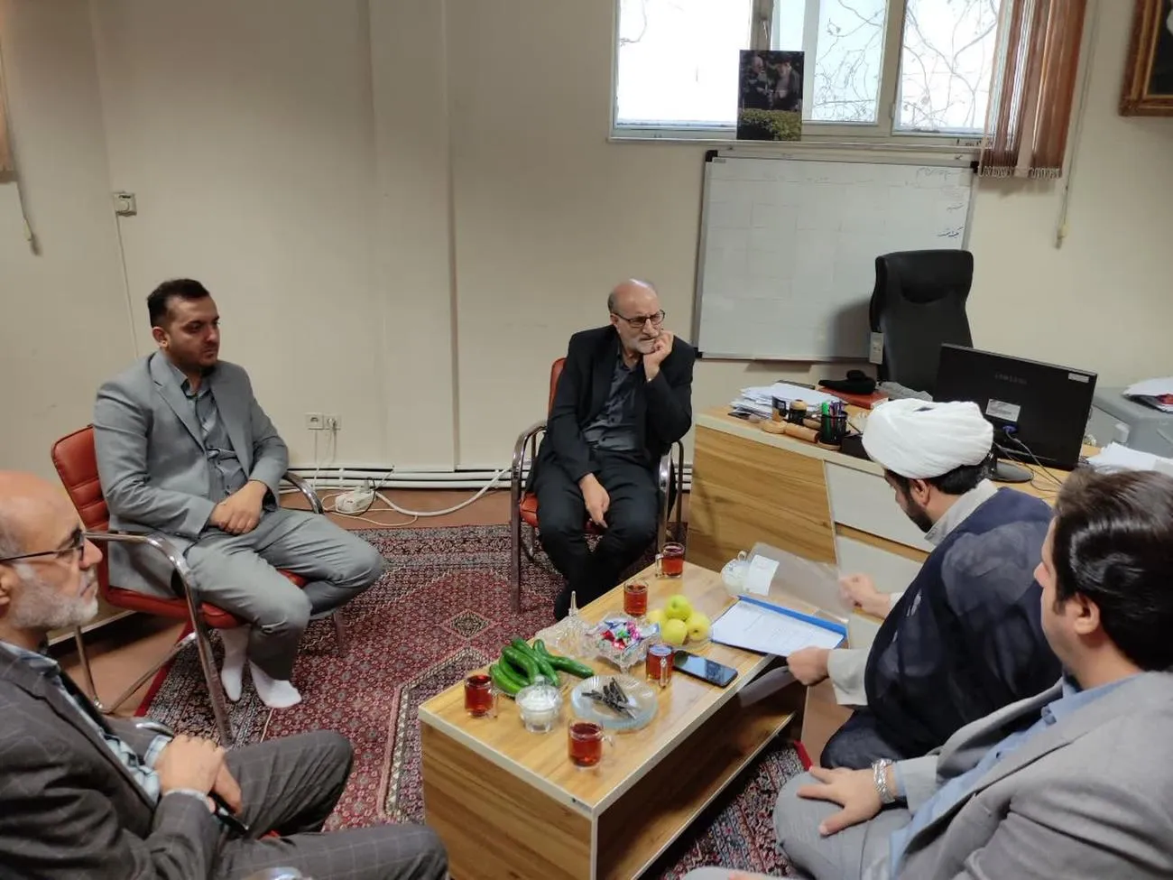 مسئول نهاد نمیاندگی ولی فقیه در بنیاد مسکن انقلاب اسلامی کردستان با مدیر ستاد اقامه نماز استان دیدار کرد