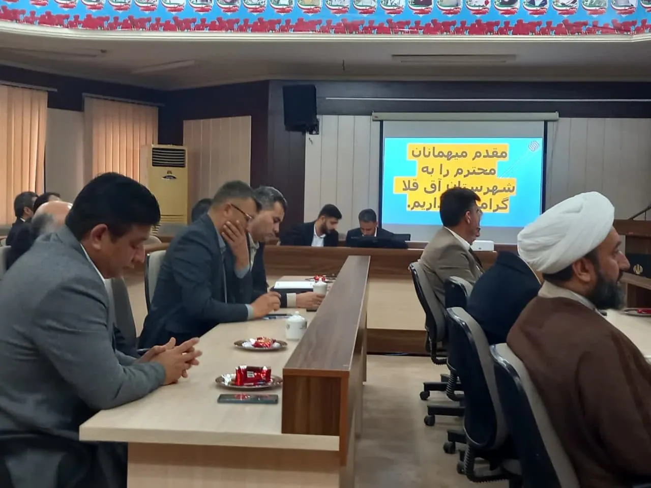 جلسه شورای اداری شهرستان آق قلا با محوریت نماز و مهدویت