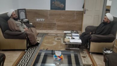 جلسه مدیر ستاد اقامه نماز سمنان با مسئول دفتر ولی‌فقیه بنیاد مسکن استان سمنان برگزار شد