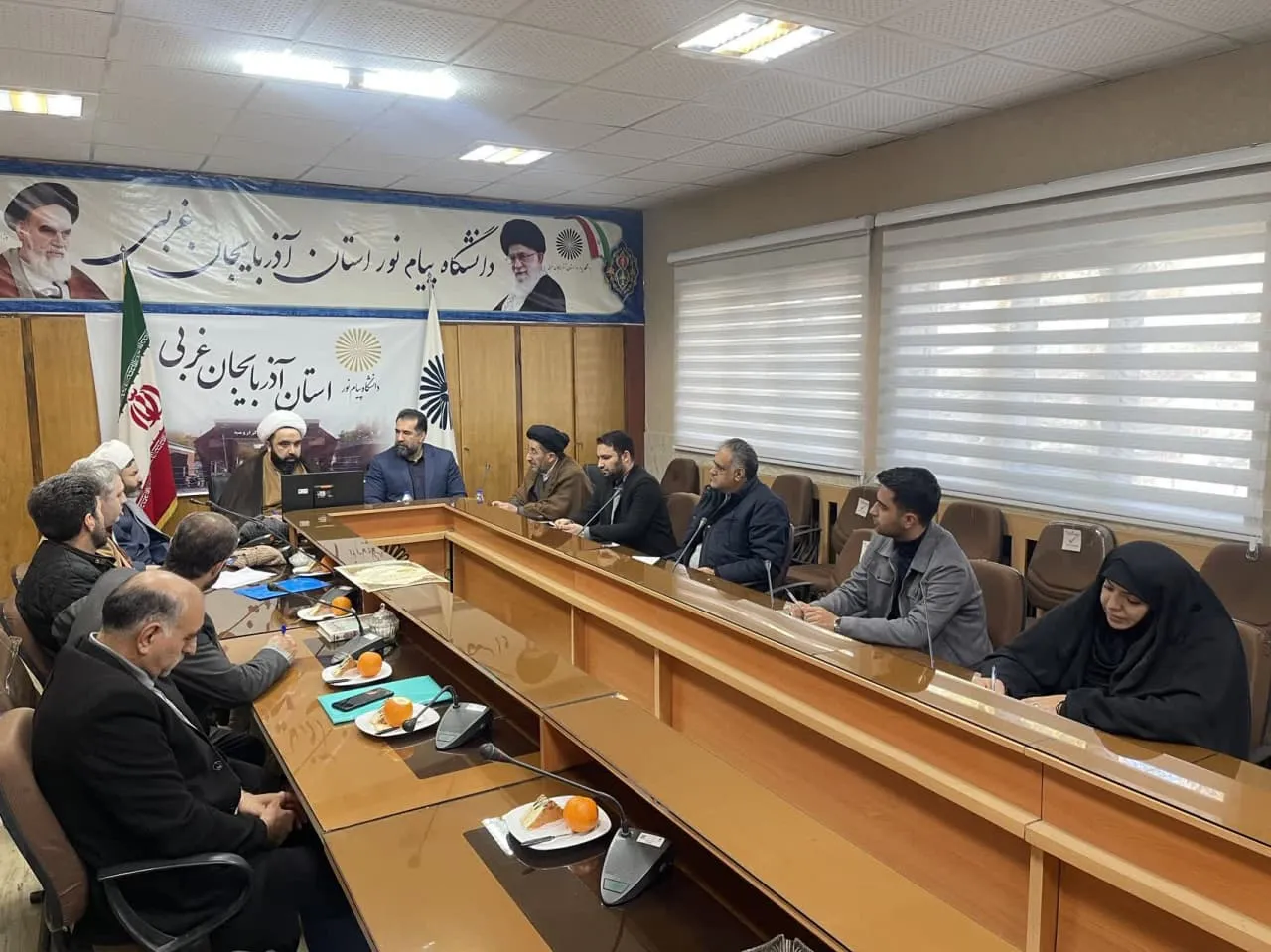 جلسه شورای اقامه نماز دانشگاه پیام نور استان آذربایجان غربی برگزار شد