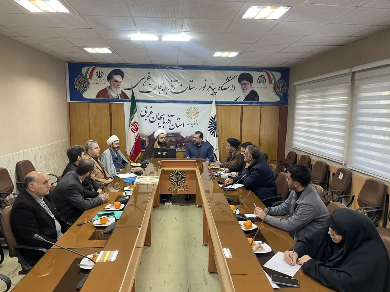 جلسه شورای اقامه نماز دانشگاه پیام نور استان آذربایجان غربی برگزار شد