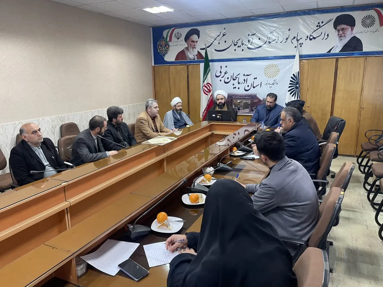 جلسه شورای اقامه نماز دانشگاه پیام نور استان آذربایجان غربی برگزار شد