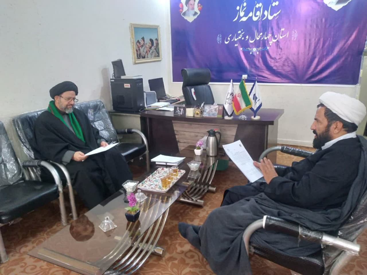 دیدار دبیر اقامه نماز سازمان تبلیغات کشور با مدیر ستاد اقامه نماز چهارمحال و بختیاری