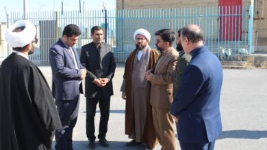 جلسه بررسی وضعیت مسجد امام خمینی (ره) سه راهی خمین استان مرکزی