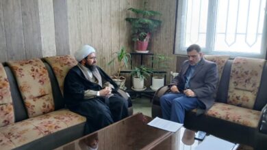 مدیر ستاد اقامه نماز استان مرکزی با رئیس آموزش و پرورش ناحیه یک اراک دیدار کرد