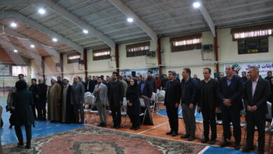 حضور سرپرست ستاد اقامه نماز زنجان در جشن اعیاد شعبانی اداره کل راه و ترابری