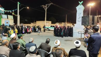 آئین رونمائی و افتتاحیه میدان نماز در شهرستان بم