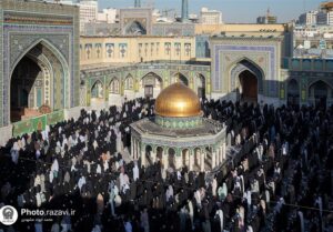 نماز باشکوه عید فطر در حرم امام رضا(ع) اقامه شد 