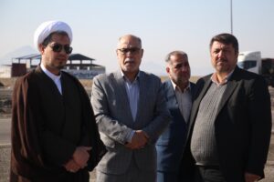 گزارش تصویری/ آیین کلنگ زنی مسجد بین راهی جنب پلیس راه سلفچگان
