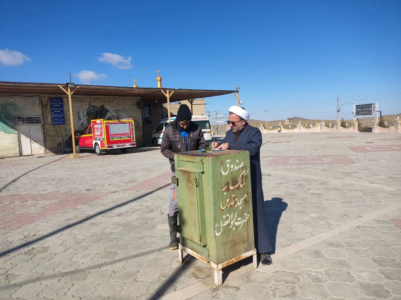 بازدید از مساجد بین راهی مسیر کرمان،زرند و راور