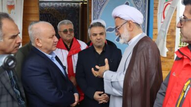 بازدید استاندار مازندران از نمازخانه های کمپ های نوروزی استان 
