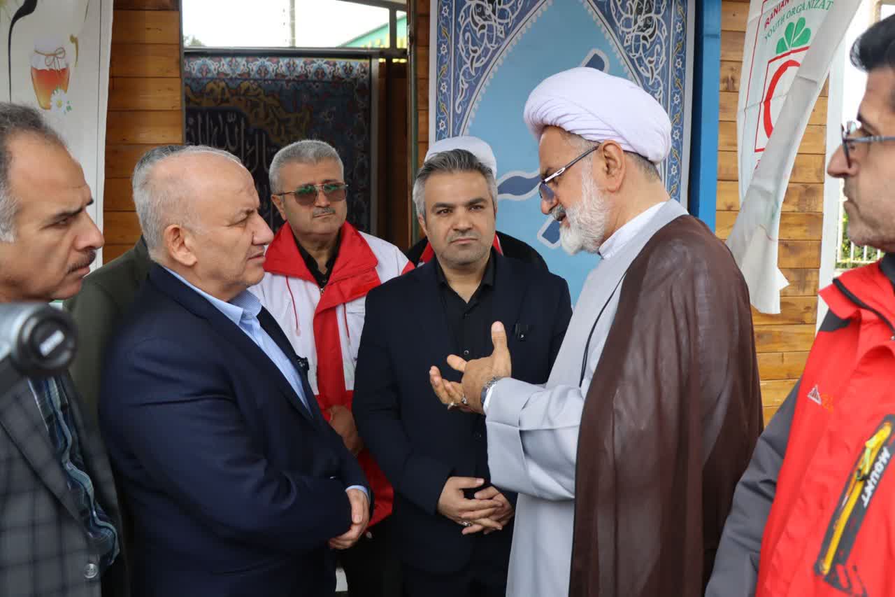 بازدید استاندار مازندران از نمازخانه های کمپ های نوروزی استان