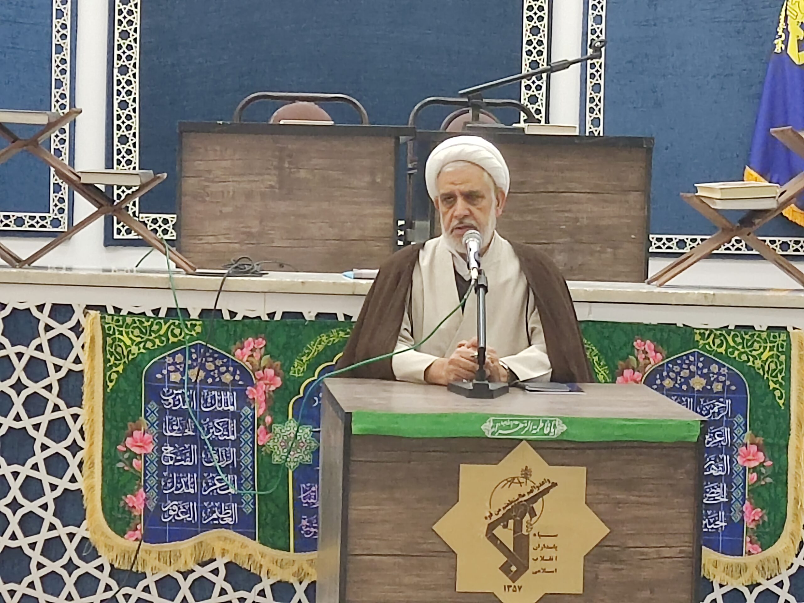 سخنرانی مدیر ستاد اقامه نماز استان در سپاه ثارالله کرمان