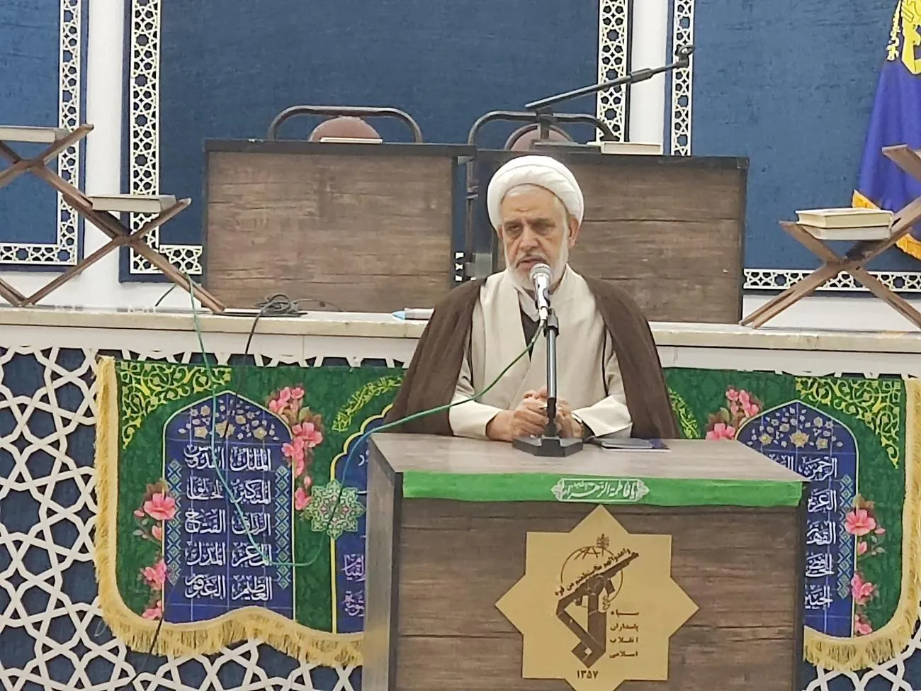 سخنرانی مدیر ستاد اقامه نماز استان در سپاه ثارالله کرمان