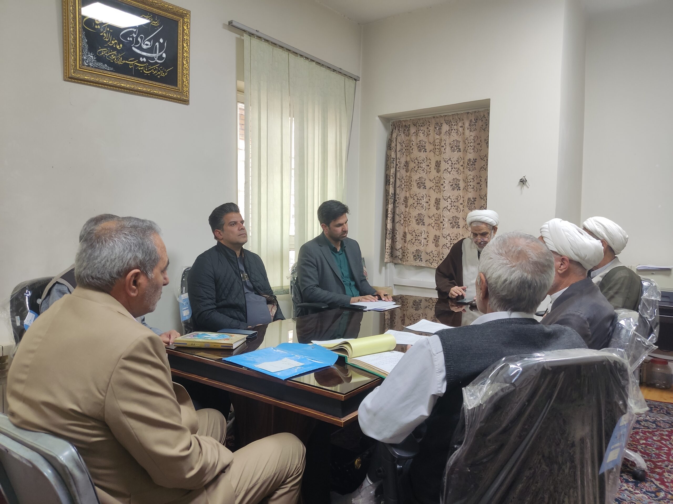 بازدید مدیر ستاد اقامه نماز استان از مسجد بین راهی باب الحوائج نی بید کرمان