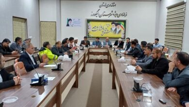 جلسه نظارت بر نمازخانه های ستاد اجرایی خدمات سفر شهرستان الیگودرز