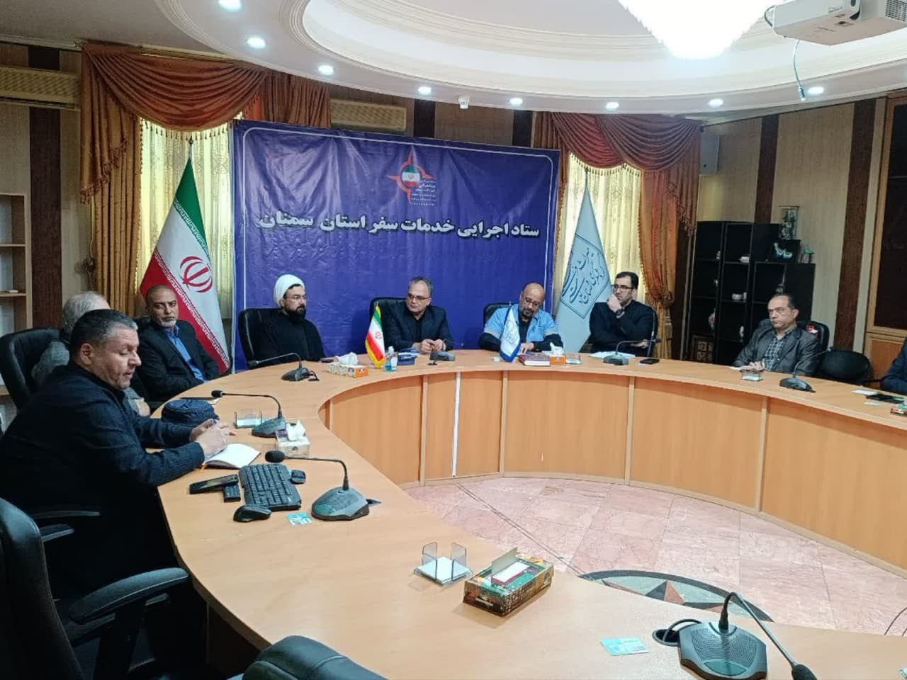 جلسه رسیدگی به مشکلات نمازخانه‌ها و مجتمع‌های خدماتی جاده‌ای در ستاد اجرایی خدمات سفر