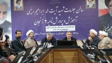 آیین تجلیل از برگزیدگان ششمین اجلاس سراسری نماز دانش آموزی آموزش و پرورش ناحیه ۲ زنجان برگزار شد