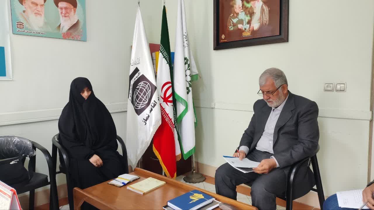 نشست هم اندیشی مدیر ستاد اقامه نماز گلستان با مشاور امور بانوان و خانواده