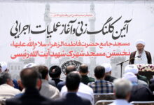 آیین کلنگ زنی اولین مسجد نهضت ملی مسکن قم برگزار شد