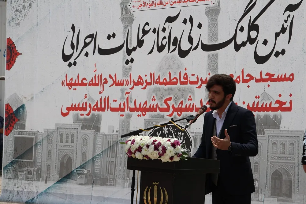 آیین کلنگ زنی اولین مسجد نهضت ملی مسکن قم برگزار شد
