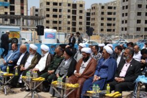 آیین کلنگ زنی اولین مسجد نهضت ملی مسکن قم برگزار شد