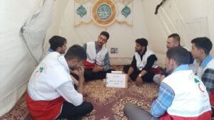 بهره‌مندی ۱۲۴۳۰ نفر از چادرهای نماز درخدمات نوروزی هلال‌احمر خراسان رضوی