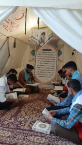 بهره‌مندی ۱۲۴۳۰ نفر از چادرهای نماز درخدمات نوروزی هلال‌احمر خراسان رضوی