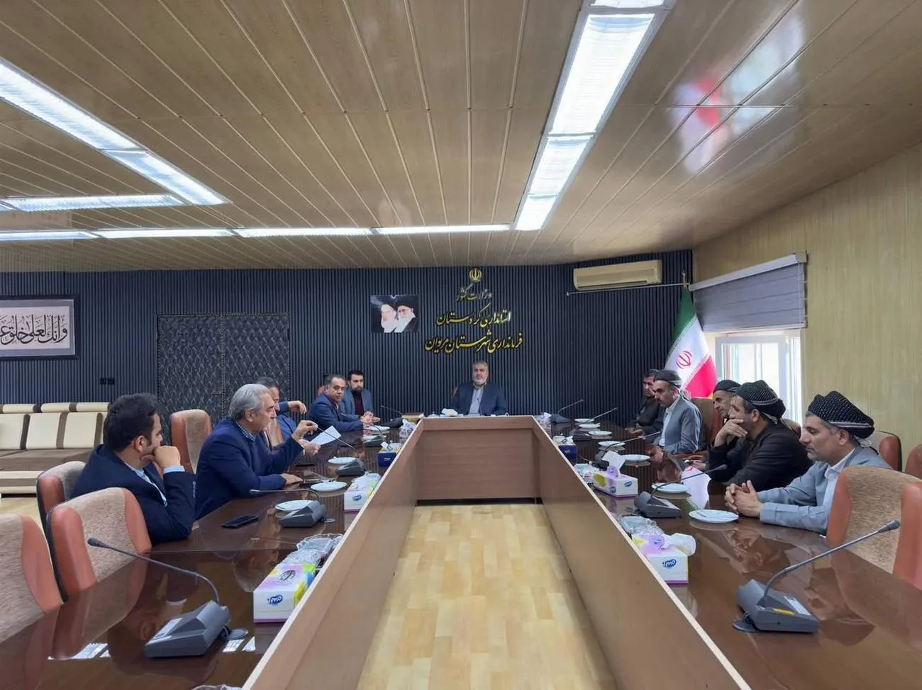 جلسه پیگیری احداث مسجد در محوطه بیمارستان بوعلی مریوان برگزار شد