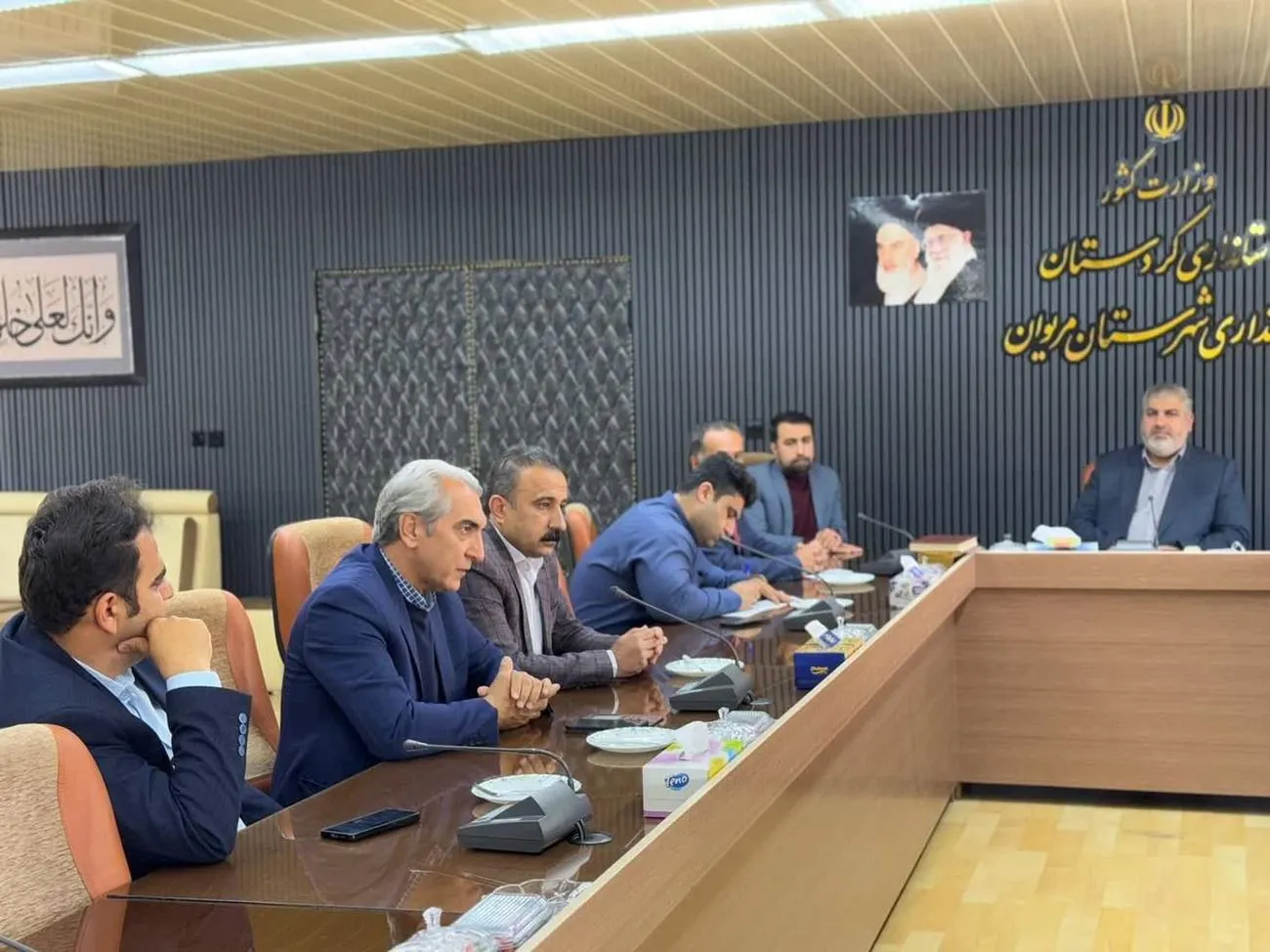 جلسه پیگیری احداث مسجد در محوطه بیمارستان بوعلی مریوان برگزار شد
