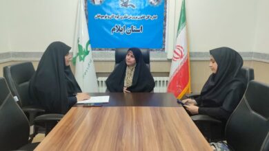 مشاور امور بانوان ستاد اقامه نماز با مدیرکل کانون پرورش فکری کودکان و نوجوانان استام ایلام دیدار کرد