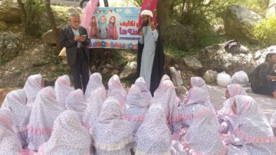 آیین جشن تکلیف دینی دانش آموزان دختر پشتکوه اول و دوم شهرستان فریدونشهر اصفهان