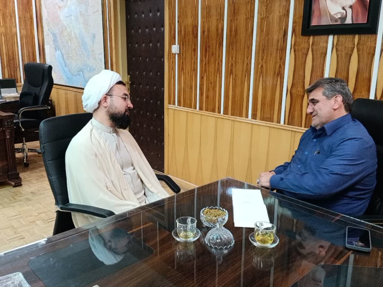 دیدار مدیر ستاد اقامه نماز استان سمنان با استاندار محترم و گزارش عملکرد طرح نوروزی