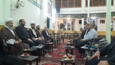 نشست اعضای قرارگاه پشتیبانی از مساجد شهرستان اهر