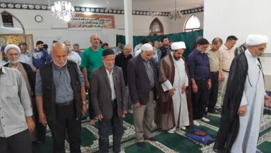 مدیر ستاد اقامه نماز استان از مسجد پارک رز مشهد بازدید و نماز جماعت را اقامه کرد