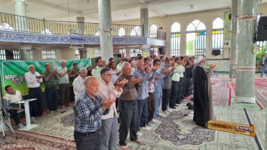 اقامه نماز وحدت ادارات شهرستان تیران و کرون اصفهان