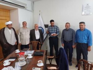 جلسه شورای اقامه نماز اداره آب و فاضلاب شهرستان مبارکه اصفهان