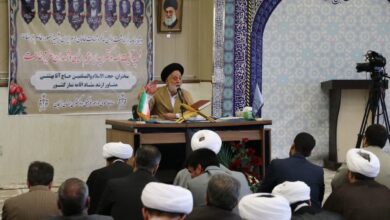 مراسم بزرگداشت اولین سالگرد شهدای خدمت با حضور حجت الاسلام بهشتی در دادگستری زنجان