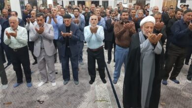 بازدید و حضور دبیر ستاد اقامه نماز ماهنشان در نماز جماعات