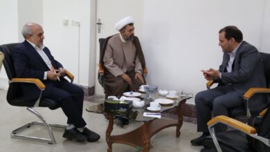 دیدار مدیر ستاد اقامه نماز با سرپرست توسعه و مدیریت منابع استانداری زنجان