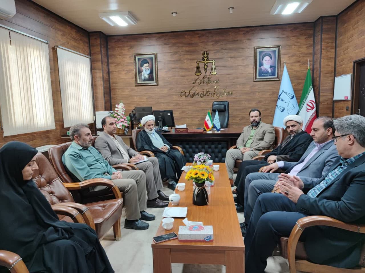 جلسه شورای اقامه نماز اداره کل پزشکی قانونی کرمانشاه برگزار گردید-1