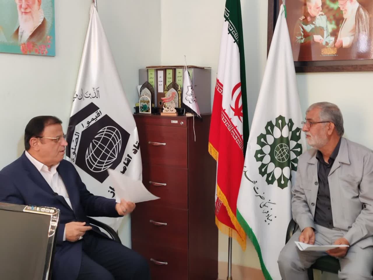 حضور استاندار گلستان در ستاد اقامه نماز