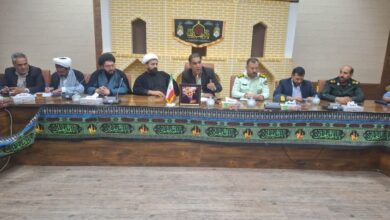 جلسه شورای اقامه نماز شهرستان کوهبنان